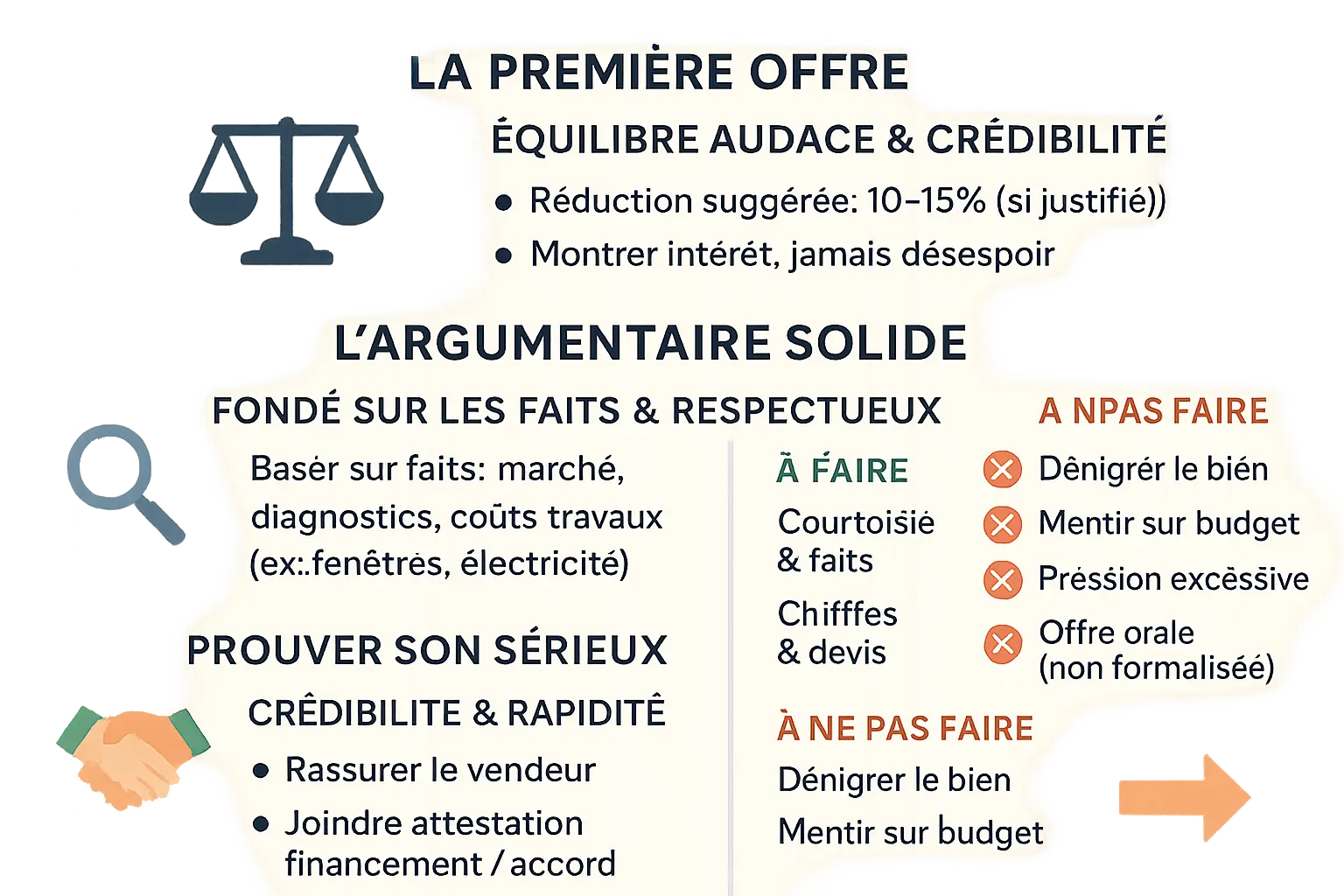 Réduisez mensualités en renégociant prêt immobilier 3 Illustration de négociation immobilière entre acheteur et vendeur