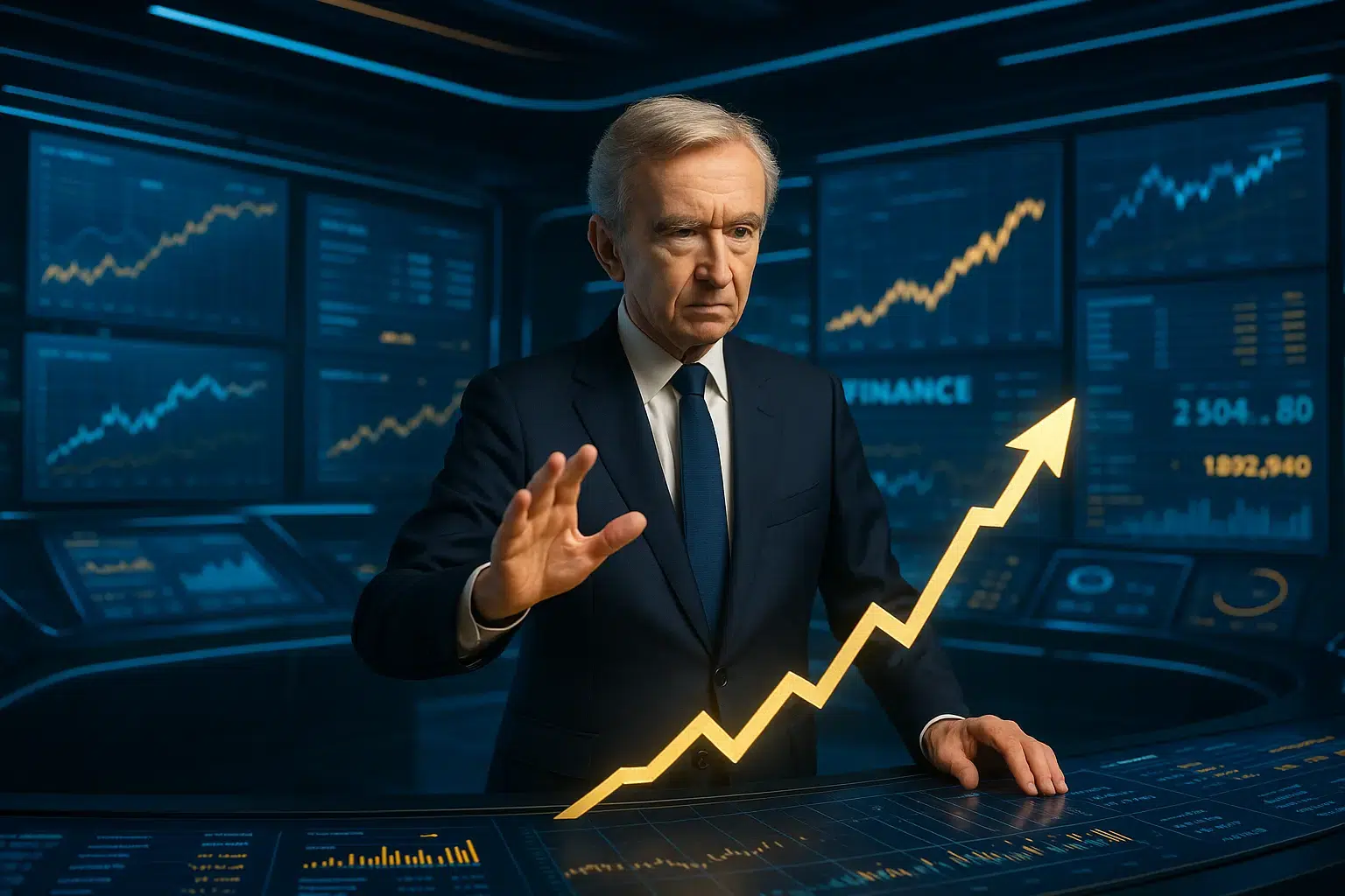 Bernard Arnault: achat d'actions LVMH en masse 2 Bernard Arnault lors d'une réunion stratégique