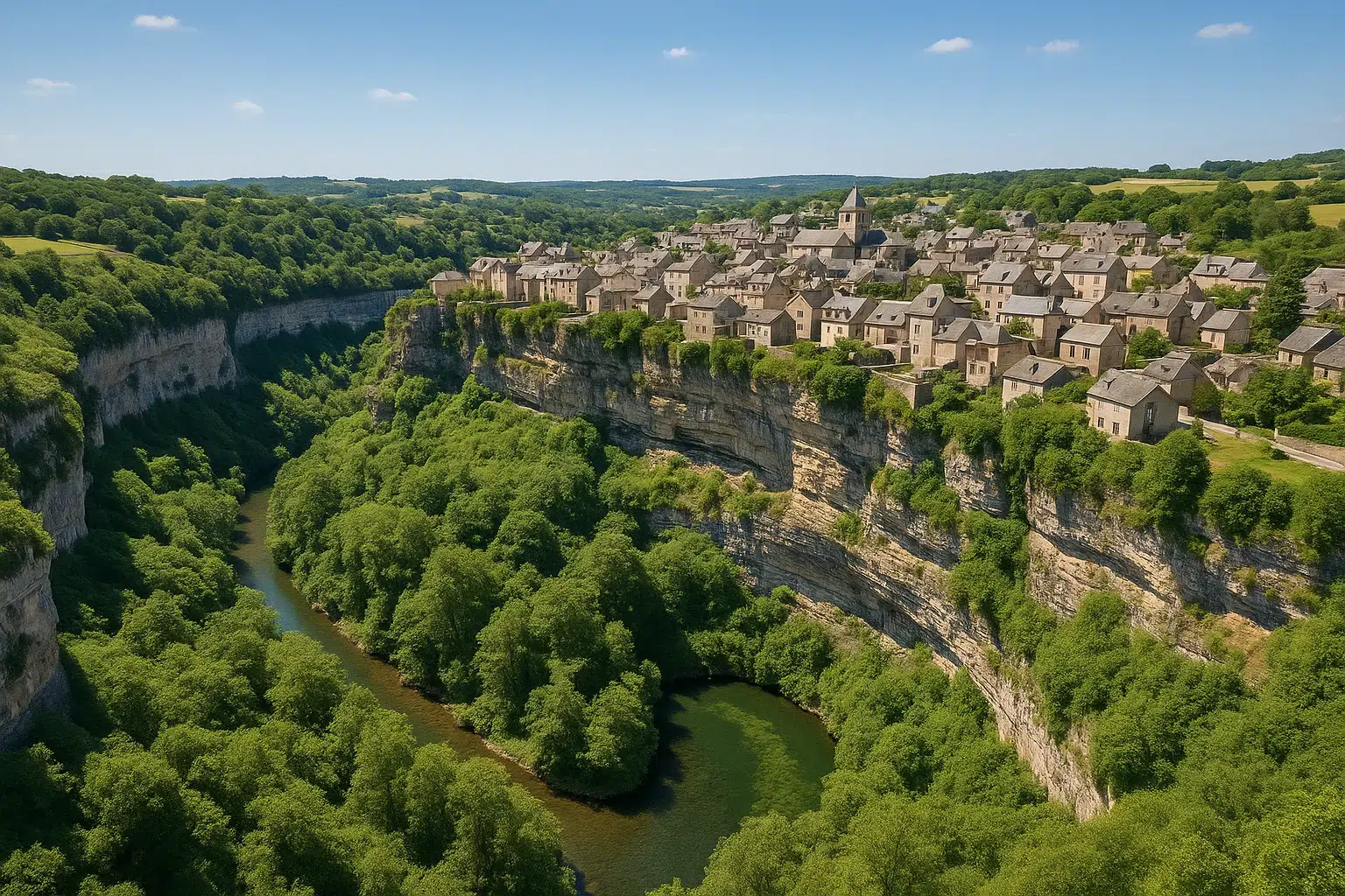Bozouls immobilier : acheter ou investir en Aveyron 1 Le Trou de Bozouls, <strong>un cadre naturel exceptionnel</strong>